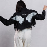 FALLEN ANGEL Crop Denim Jacket