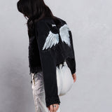 FALLEN ANGEL Crop Denim Jacket