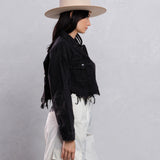 WILD SPIRIT Crop Denim Jacket