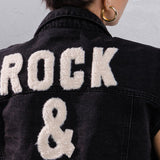 ROCK N ROLL Crop Denim Vest