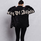 CITY OF ANGEL Cream Font Shirt Jacket