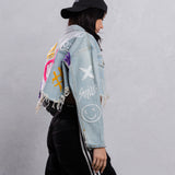 BE EXTRA Crop Denim Jacket