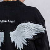 FALLEN ANGEL Crop Denim Jacket