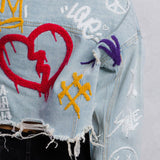 BE EXTRA Crop Denim Jacket