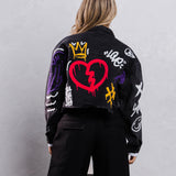BE EXTRA Crop Denim Jacket