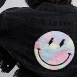COME AS YOU ARE Crop Denim Jacket