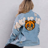 TAKE IT EASY teddy bear Shirt Jacket