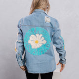 KEEP PUSHING FORWARD Shirt Jacket