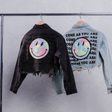 COME AS YOU ARE Crop Denim Jacket