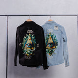 IN GOD WE TRUST Shirt Jacket