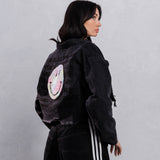 COME AS YOU ARE Crop Denim Jacket