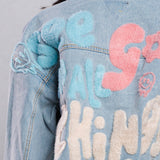 SEE GOOD IN ALL THINGS Crop Denim Jacket