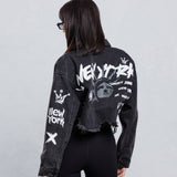 IN NEW YORK Crop Denim Jacket