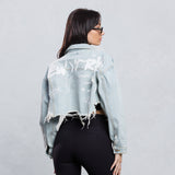 IN NEW YORK Crop Denim Jacket