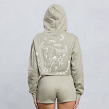 STAY WILD Crop Hoodie Set