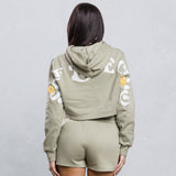 SELF LOVE CLUB Crop Hoodie Set