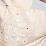 STAY WILD Crop Hoodie Set