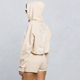 STAY WILD Crop Hoodie Set