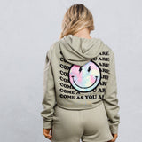 COME AS YOU ARE Crop Hoodie Set