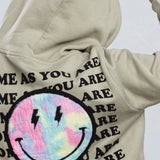 COME AS YOU ARE Crop Hoodie Set