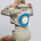 PROTECT YOUR ENERGY Crop Hoodie Set