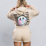 COME AS YOU ARE Crop Hoodie Set