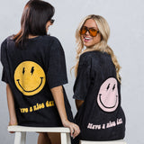 HAVE A NICE DAY pink smiley Tee