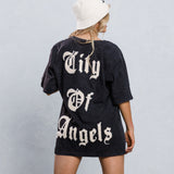 CITY OF ANGEL Cream font Tee
