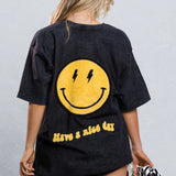 HAVE A NICE DAY yellow smiley Tee