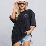 HAVE A NICE DAY pink smiley Tee