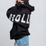 HOLLYWOOD SIGN White font Hoodie
