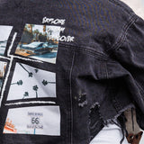 A DAY IN CALI Crop Denim Jacket