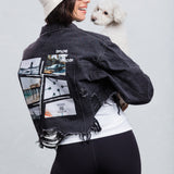 A DAY IN CALI Crop Denim Jacket