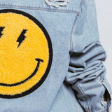 HAVE A NICE DAY yellow smiley Shirt Jacket