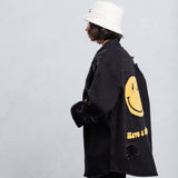 HAVE A NICE DAY yellow smiley Shirt Jacket