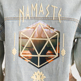 NAMASTE Crop Denim Jacket