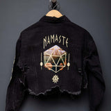 NAMASTE Crop Denim Jacket
