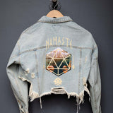 NAMASTE Crop Denim Jacket