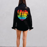 LOVE IS LOVE Shirt Jacket