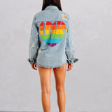 LOVE IS LOVE Shirt Jacket