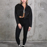 UNFKNBLVBL Crop Denim Jacket