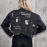 UNFKNBLVBL Crop Denim Jacket