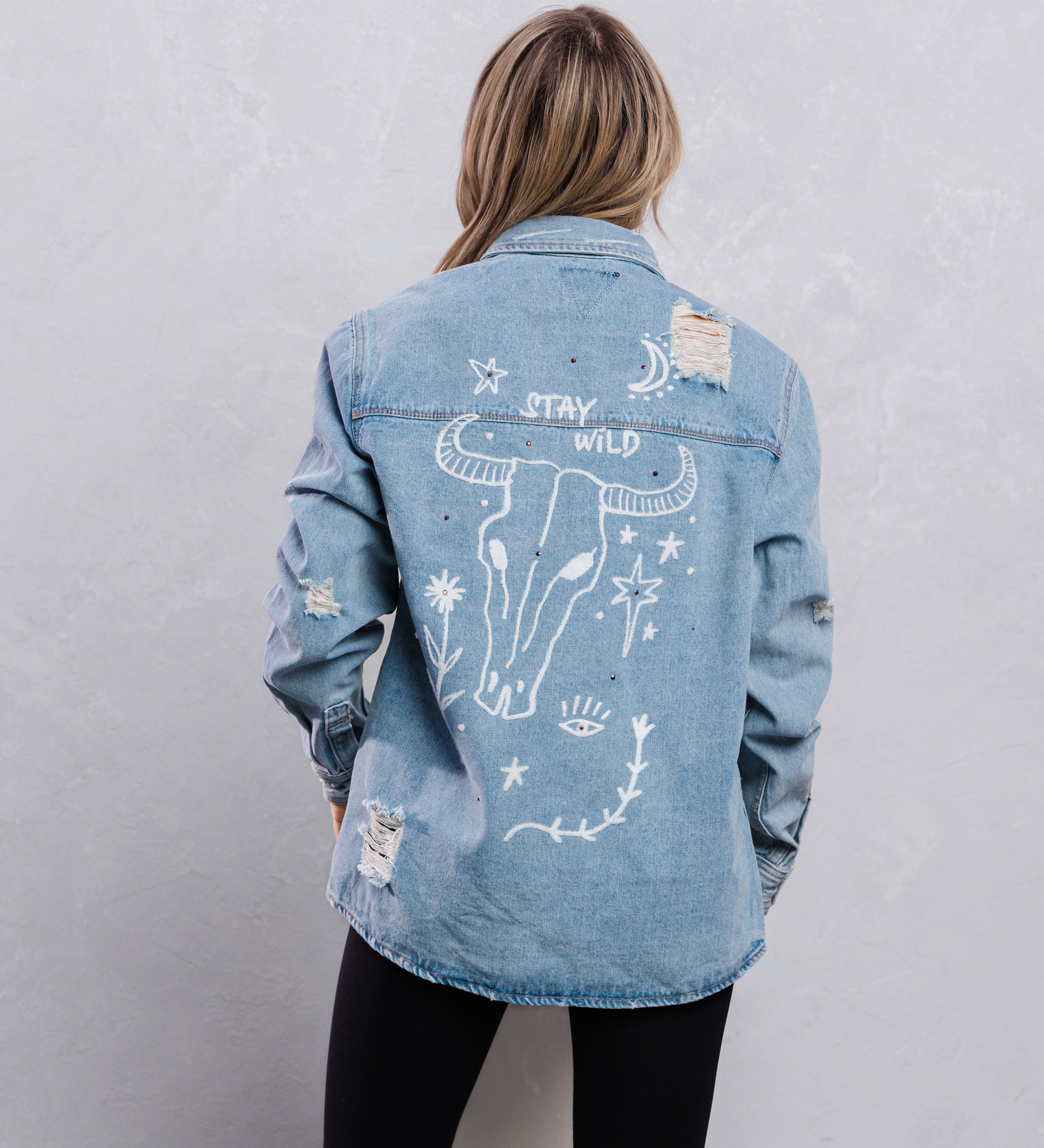 STAY WILD Shirt Jacket