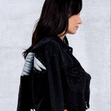 FALLEN ANGEL Crop Denim Jacket