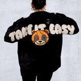 TAKE IT EASY teddy bear Shirt Jacket