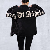 CITY OF ANGEL Cream Font Shirt Jacket