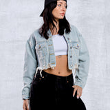 FALLEN ANGEL Crop Denim Jacket
