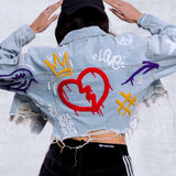 BE EXTRA Crop Denim Jacket