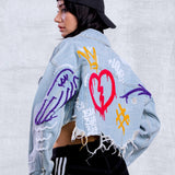 BE EXTRA Crop Denim Jacket