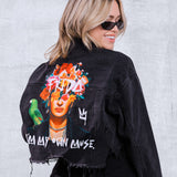MY OWN MUSE Crop Denim Jacket